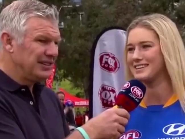 Tayla Harris' tribute to Danny Frawley