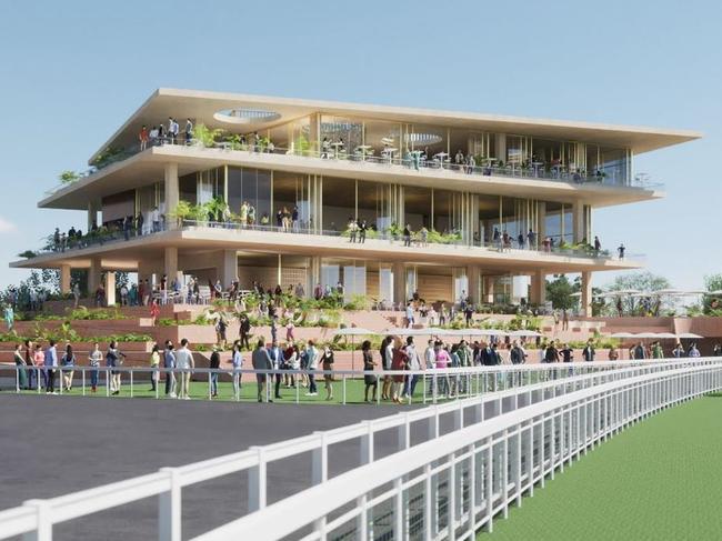 Artist illustration of The Terrace in Eagle Farm racecourse. Picture: supplied