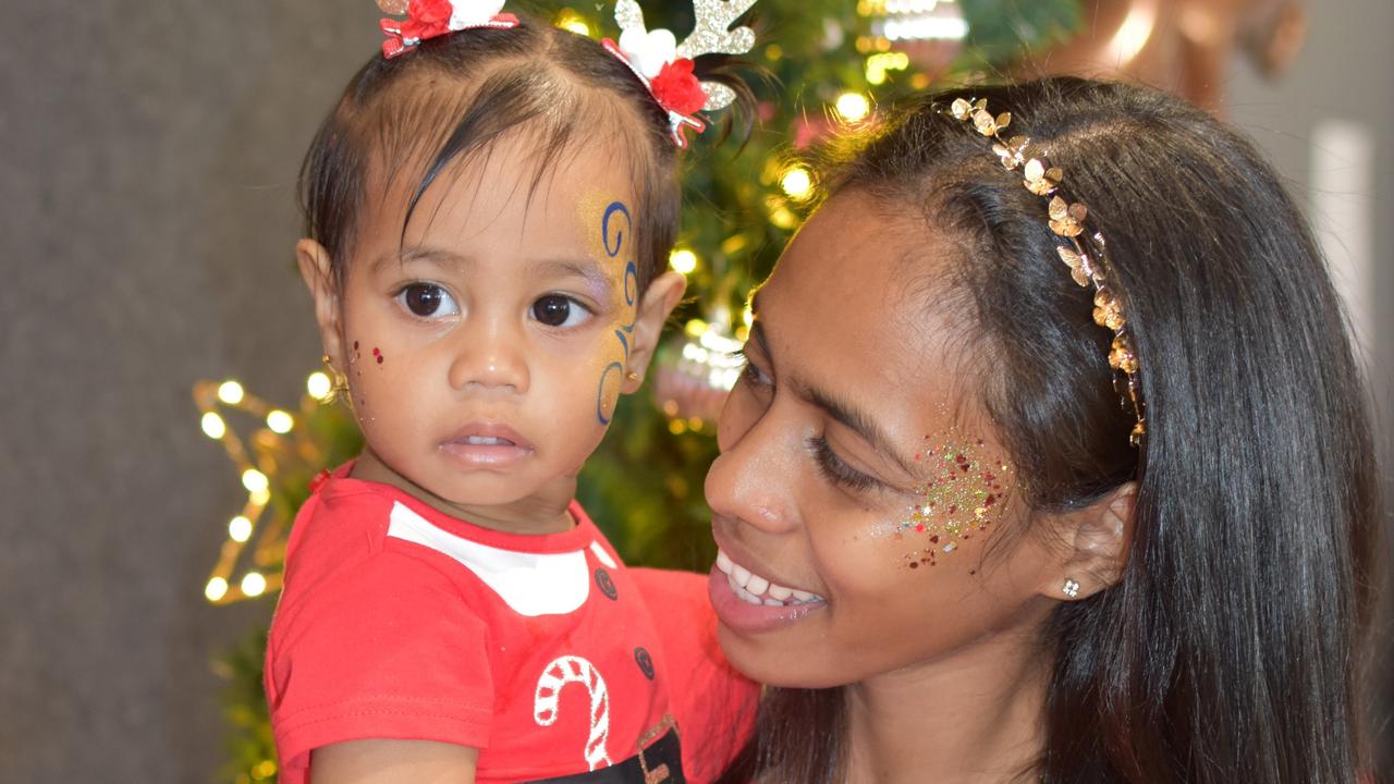 Pandanus Program participant Elcia Pereira Boavida and her one-year-old daughter Faith Pereira. Picture: Supplied