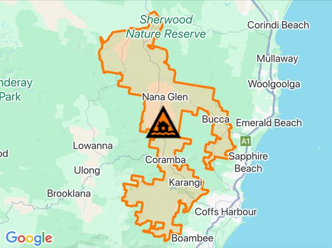 NSW floods: Suburbs at risk. Picture: Hazards Near Me NSW