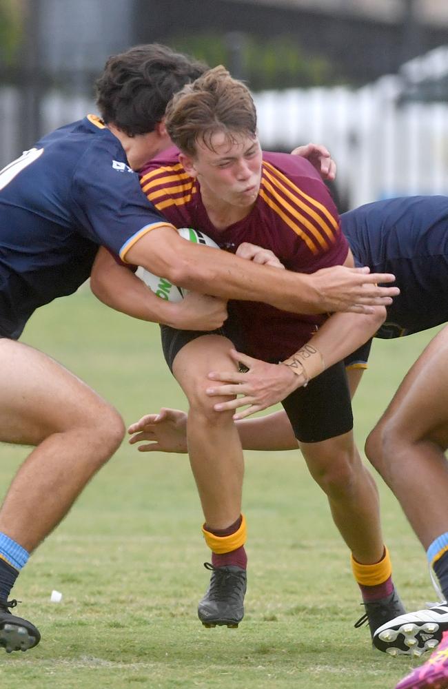 Round 4 of the Townsville Blackhawks Schoolboy Trophy. Ryan Catholic College against Southern Cross Catholic College at Ryan Catholic College. Picture: Evan Morgan