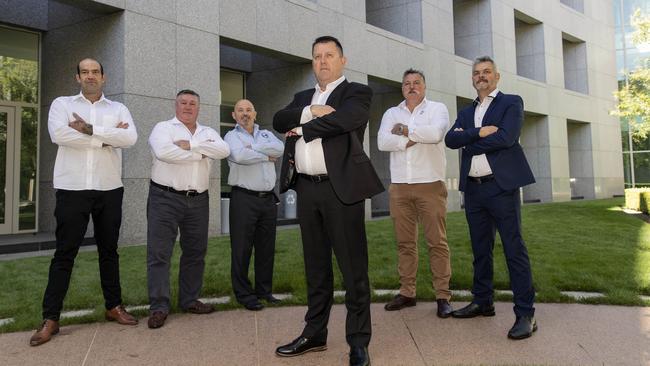 <s1>Darrin McDougall, former crew member of the Aurora Australis, with Maritime Union of Australia in Canberra lobbying for the icebreaker to be used as an emergency response vessel. </s1> <source>Picture: GARY RAMAGE</source>