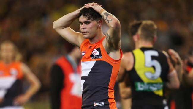 Giants’ Zac Williams will miss most of the 2018 AFL season. Picture: Phil Hillyard