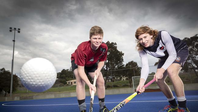 Oliver Pritchard (Diamondbacks) and Magnus McCausland (Derwent) at New Town. Picture Chris Kidd