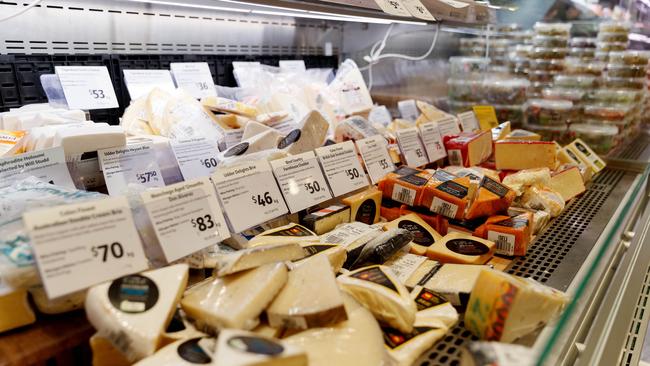 Cheese prices have soared 16 per cent in the year to September. Picture: NCA NewsWire / Nikki Short