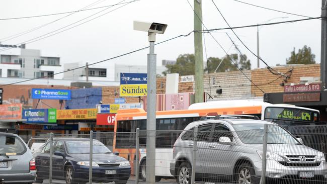 One of the cameras at the corner of Warrigal Rd and Batesford Rd, Chadstone. Picture: Jason Sammon