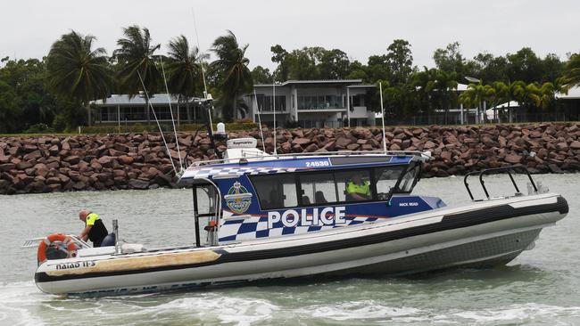 Darwin Water police were called to rescue a trio of fishos three times in 24 hours. Picture: Katrina Bridgeford.