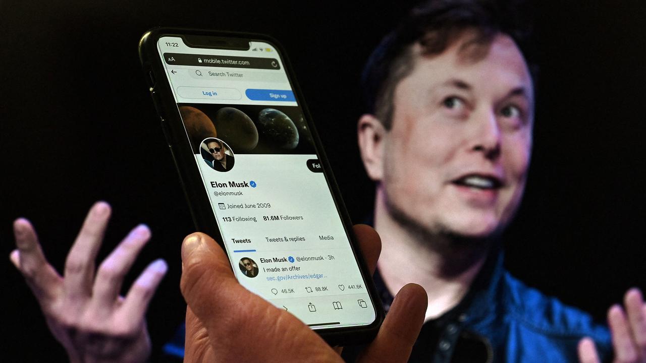 Elon Musk has launched a hostile takeover bid for Twitter, insisting it was a "best and final offer" and that he was the only person capable of unlocking the full potential of the platform. Picture: Olivier Douliery / AFP