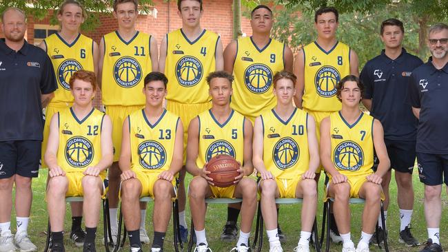 Dyson Daniels, 5, played in the winning under-18 Victorian team in 2020. Picture: Australian Country Junior Basketball Cup.