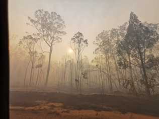 Julie Cole shared these photos from inside the Forest Ridge fire zone. Picture: Julie Cole