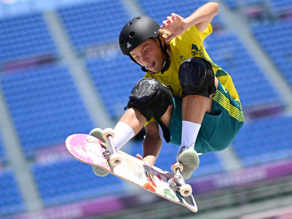 Keegan Palmer lit up the skating rink in Tokyo.