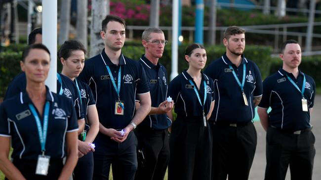 National Police Remembrance Candlelight Vigil 2023 at the Rockpool, Townsville. Picture: Evan Morgan