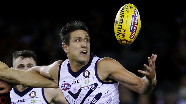 Fremantle's Matthew Pavlich has had a sub-par 2016 AFL season. Picture: Colleen Petch