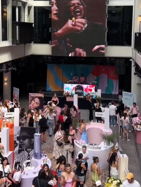 Sephora gives experts and influencers an advanced showing of its up-and-coming releases. Picture: news.com.au