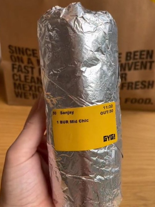 Guzman y Gomez said ‘there are several inconsistencies’ with the product they would like to validate. Picture: TikTok