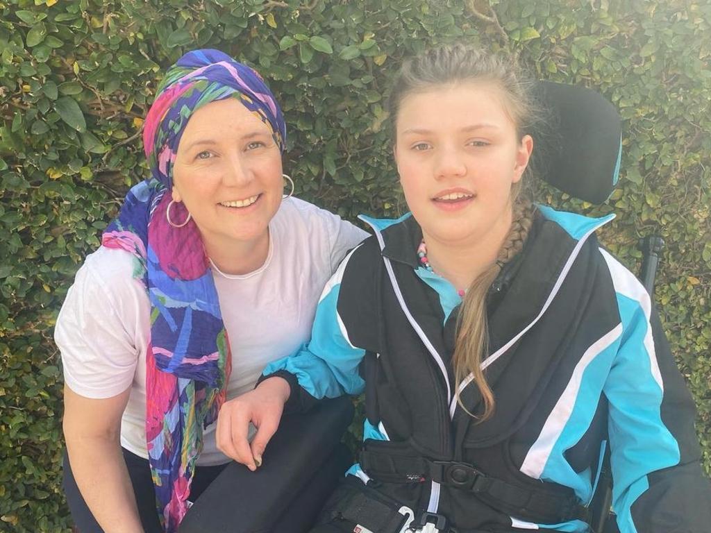 Breast cancer sufferer Peta McGirr and her neighbour Tiare Johnston, who contacted a viral infection causing a rare neurological brain disease called Acute Neocrotizing Encephalopathy (ANE) after having a routine procedure to remove her tonsils and adenoids in 2016.