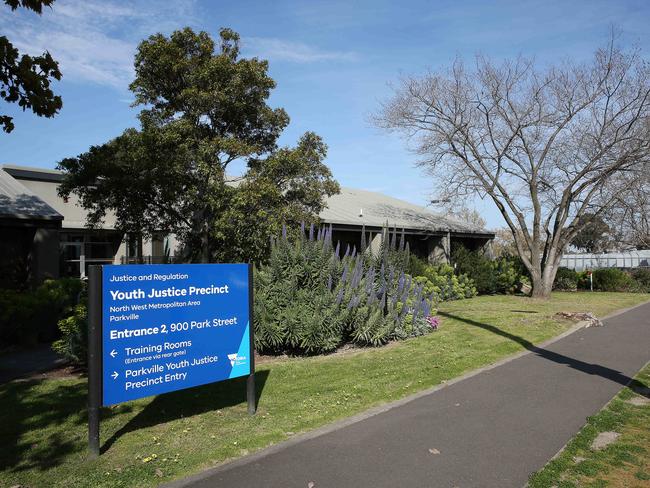 Police are hunting two notorious teenage offenders accused of threatening jail staff with a gun outside Parkville Youth Justice Centre. Picture : George Salpigtidis