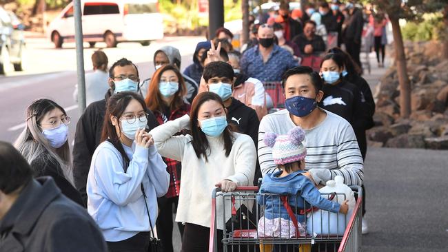 People now have to stick to shopping at stores within a 5km radius of their home. Picture: William West