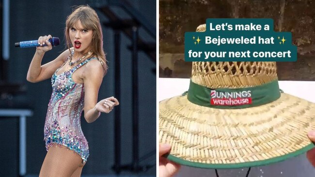 Bunnings DIY Taylor Swift hat. Picture: Instagram