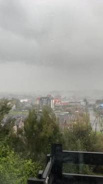 Electricity Flashes as Tornado Sweeps Through Puerto Varas