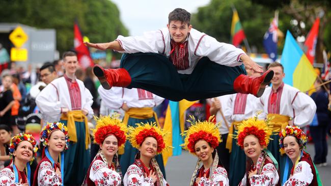 Local members of the Ukrainian community at Pako Festa.