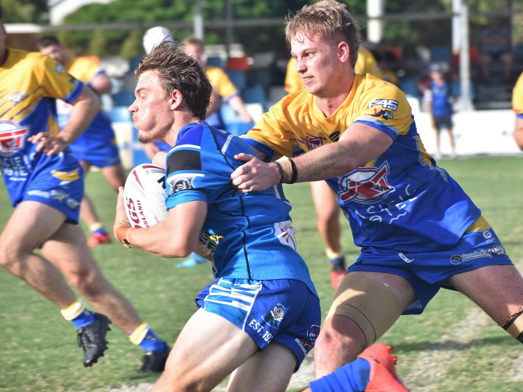 Rockhampton Rugby League A-grade men, Round 2, Yeppoon Seagulls versus Norths Chargers, Browne Park, April 10, 2022.