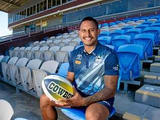 Ben Barba at at BB Print Stadium on Wednesday November 7 after the announcement that Mackay will host a trial game between the Cowboys and Melbourne Storm in 2019.