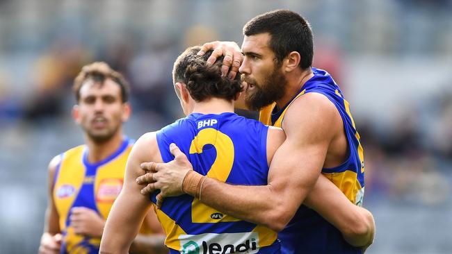 Premiership favourites West Coast will travel to a hub again after playing two more games in Perth. Picture: Getty Images