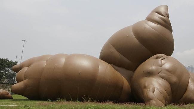 'Complex Pile', the 2013 public sculpture by American artist Paul McCarthy. (Pic: Jessica Hromas/Getty)