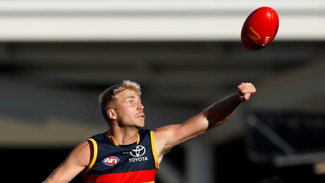 Billy Frampton’s best game for the Crows came against the Bulldogs at Ballarat last year - but was dropped two games later. Picture: Getty Images