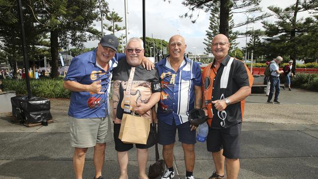 Alan Reade, Byron Stevens, Keepa Tuuta and Jock Hardy at Blues on Broadbeach. Picture: Glenn Campbell
