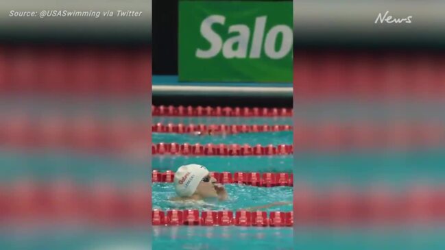 Katie Ledecky obliterates 800m short course freestyle world record