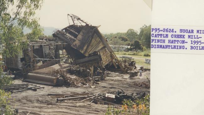 The Cattle Creek Mill was dismantled in 1995. The original administration building will now feature in the trailhead site for the Pioneer Valley Mountain Bike Trails project. Picture: Contributed