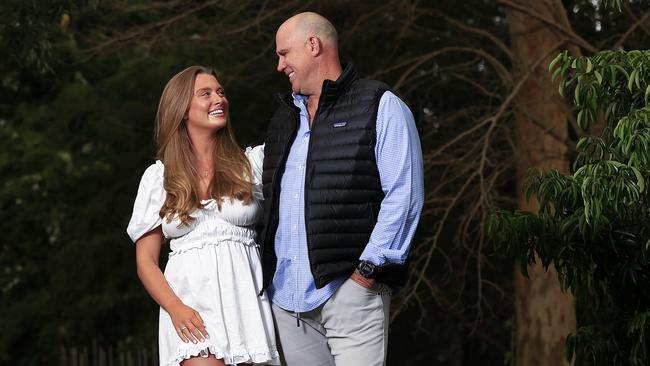 Grace and Matthew Hayden have enjoyed working together. Picture: Adam Head