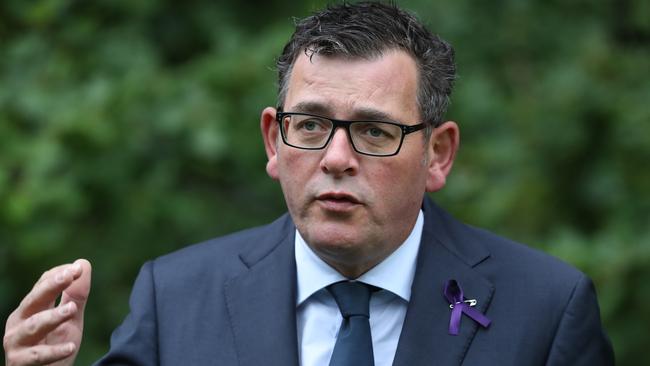 Daniel Andrews says Victorians no longer need to fork out for university courses. Picture: David Crosling