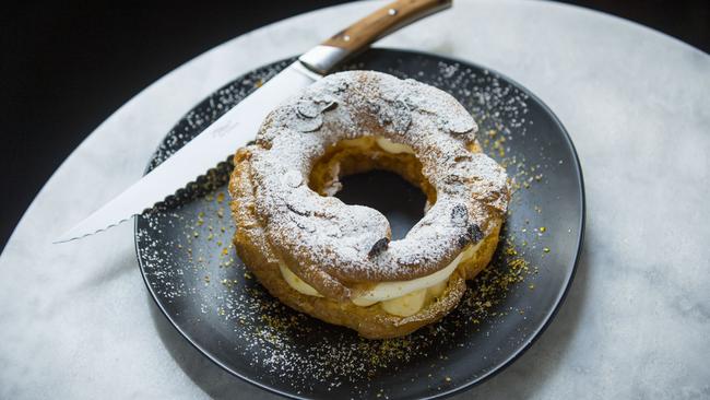 Dessert dish Paris Brest at Du Fermier. Picture: Eugene Hyland