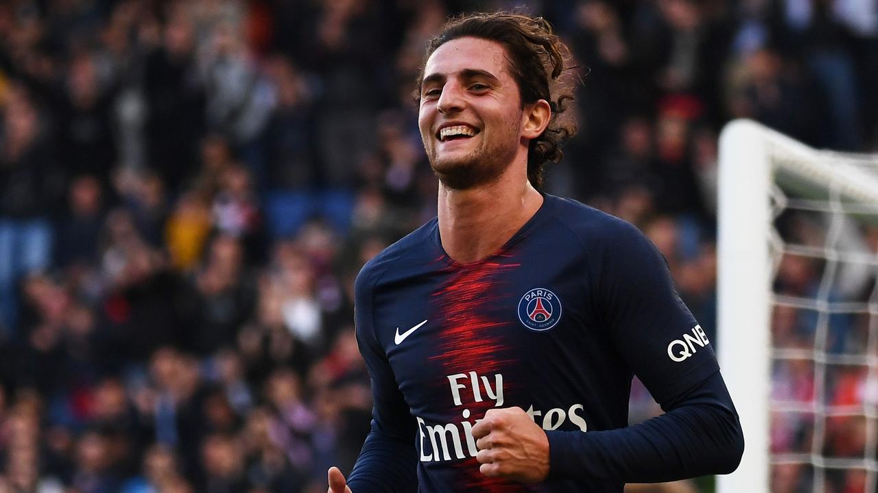 Paris Saint-Germain's French midfielder Adrien Rabiot. (Photo by Anne-Christine POUJOULAT / AFP)