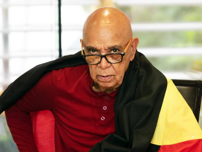 Aboriginal flag artist Harold Thomas signed the copyright over to the Commonwealth. Picture David Hancock