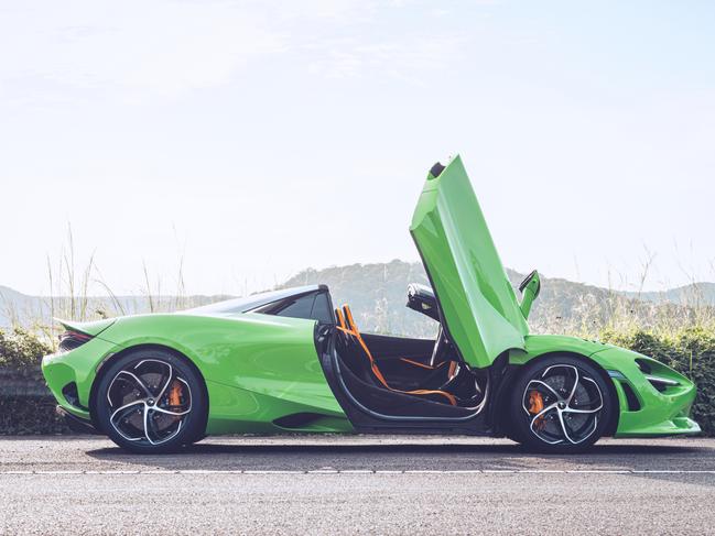 EMBARGO FOR TWAM, 26 APRIL 2025. FEE MAY APPLY. McLaren 750S Spider. Photo: Thomas Wielecki