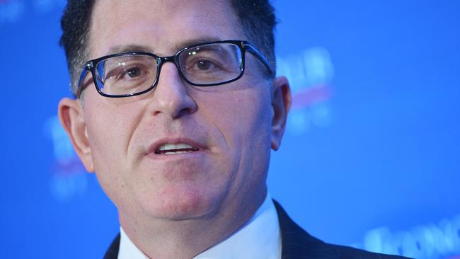 Michael Dell: ‘Whenever you have a crisis like this, you have to think about how you become more relevant to your customer.’ Picture: AFP