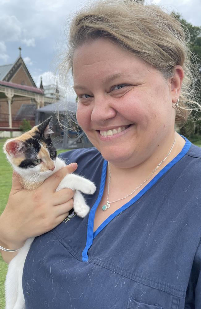 Nurse Lauren of Pets in the Park Ipswich. Picture: Supplied