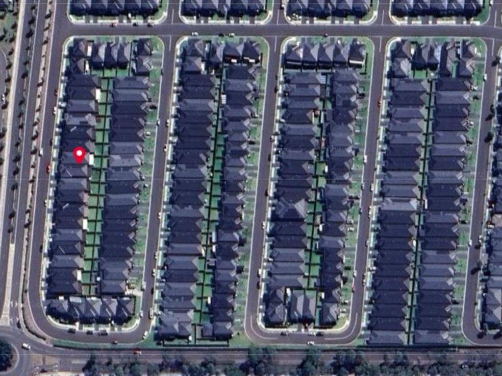 A look at The Ponds subdivision from above. Picture: Google Maps