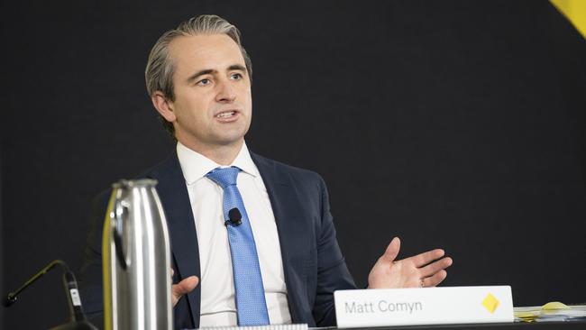 ‘It’s much harder to act when the market is accelerating,’ says Commonwealth Bank CEO Matt Comyn.