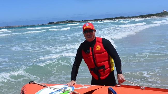 John Whitson, 57, has been in the surf lifesaving industry for 22 years.