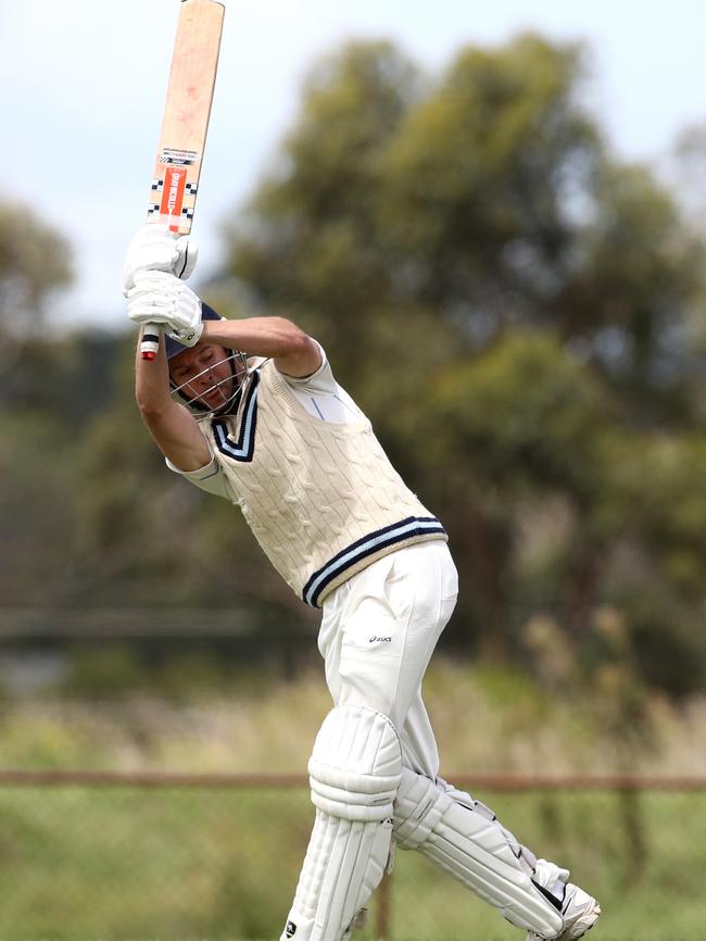 Daniel Warwick batting for Baxter. Picture: Mark Dadswell