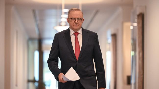 Anthony Albanese at Parliament House in Canberra. Picture: NewsWire / Martin Ollman