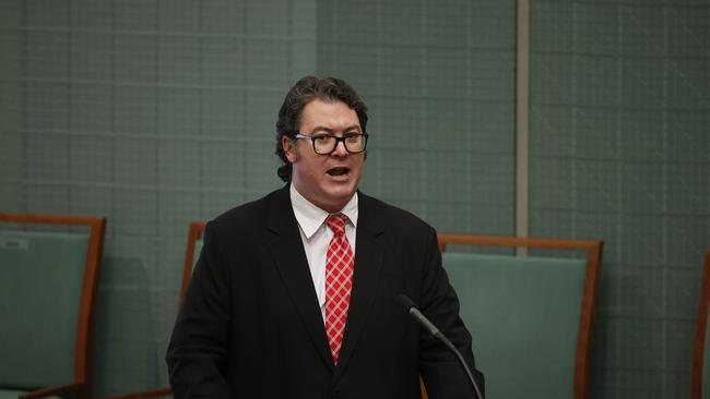 CANBERRA, AUSTRALIA NewsWire Photos AUGUST 23, 2021: Rogue Mp George Christensen on another anti lockdown rant before Question Time in the House of Representatives in Parliament House Canberra.Picture: NCA NewsWire / Gary Ramage