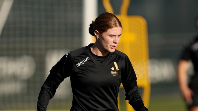 MELBOURNE, AUSTRALIA - MAY 18: Cortnee Vine in action during an A-League All Stars Women Open Training Session at Casey Fields on May 18, 2024 in Melbourne, Australia. (Photo by Jonathan DiMaggio/Getty Images for APL)