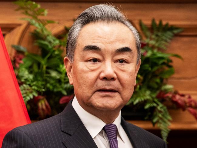 WELLINGTON, NEW ZEALAND - MARCH 18:  Chinese Foreign Minister Wang Yi arrives for a meeting with New Zealand Prime Minister Christopher Luxon (not pictured) in Parliament on March 18, 2024 in Wellington, New Zealand. Wang is on a brief tour of New Zealand at a time of escalating tensions in the South China Sea.  (Photo by Samuel Rillstone - Pool/Getty Images)