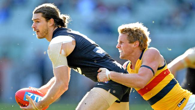 The AFL trade period begins next week at Etihad Stadium. The speculation leading up to the player market is intense with Bryce Gibbs and Rory Sloane among the bigger names creating plenty of discussion. Picture: AAP Image/Joe Castro